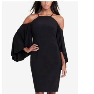 RALPH Lauren Cold Shoulder Bell Sleeve Dress. Size 4